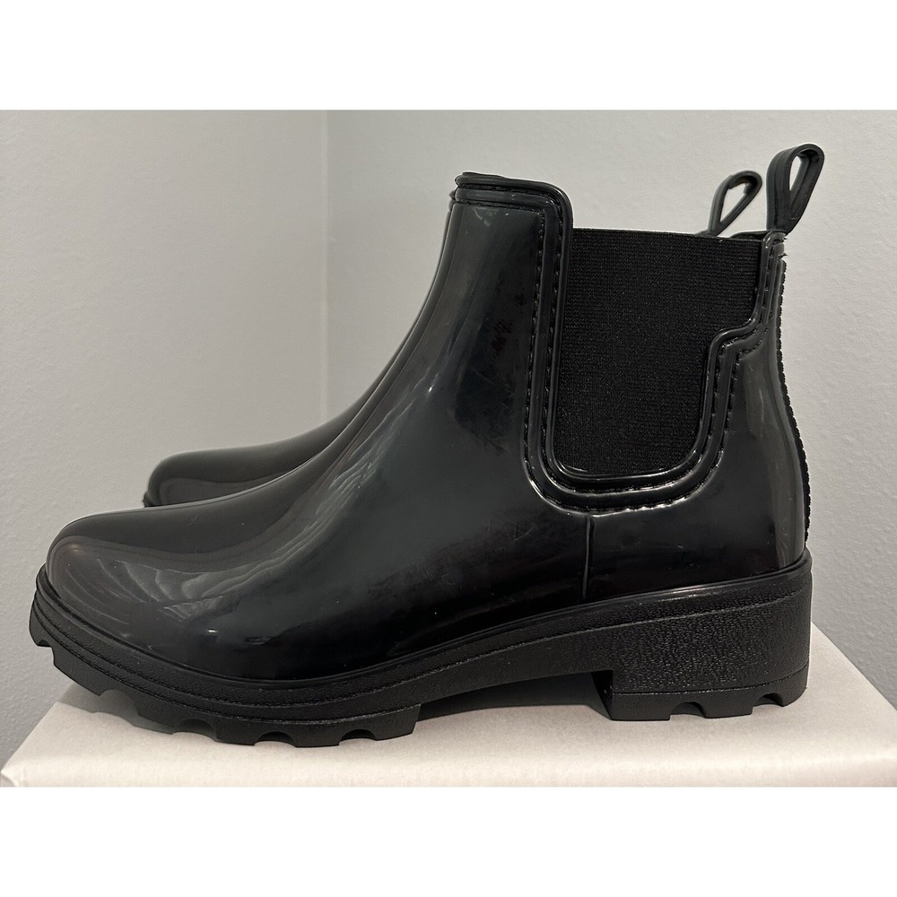 Lucky Brand LP-Levina Rain Boots Women's Size 10 Shiny PVC, In Box Worn Once